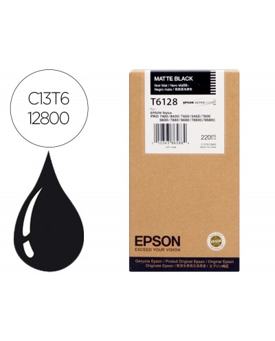 Ink jet epson gf stylus photo 7450 9450 7400 9400 7880 9880 7800 9800 negro mate alta capacidad 