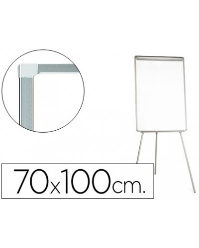 Pizarra blanca q connect con tripode 70x100 cm para convenciones superficie laminada escritura directa