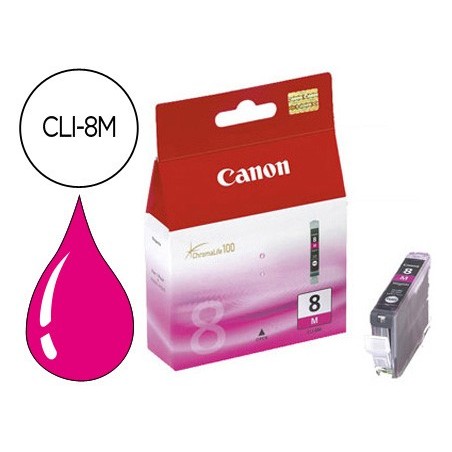 Ink jet canon ip3300 4200 4300 5200 5200r 5300 6600d 6700d mp500 530 600 800 810 ix4000 ix5000pro 9000 magenta cli 8