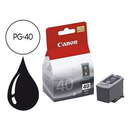 Ink jet canon ip1200 1300 1600 2200 mp150 160 170 450 460 jx200 55 negro pg 40