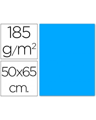 Cartulina guarro azul maldivas 50x65 cm 185 gr