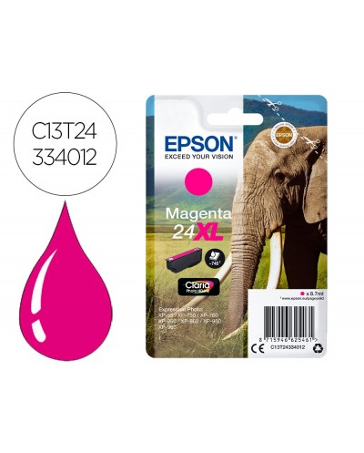 Ink jet epson claria photo hd ink magenta 24xl