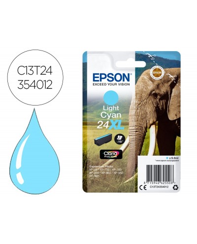 Ink jet epson claria photo hd ink cian claro 24xl expression photo xp 950