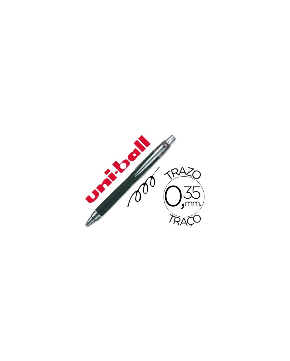 Boligrafo uni ball jetstream sxn 210 retractil tinta hibrida color negro