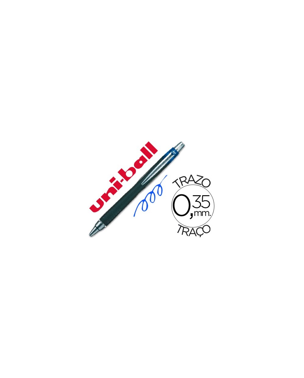 Boligrafo uni ball jetstream sxn 210 retractil tinta hibrida color azul