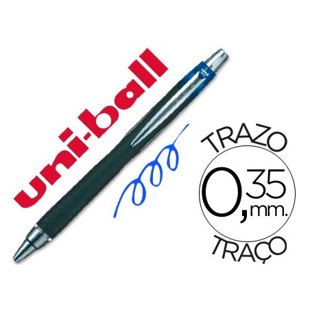 Boligrafo uni ball jetstream sxn 210 retractil tinta hibrida color azul