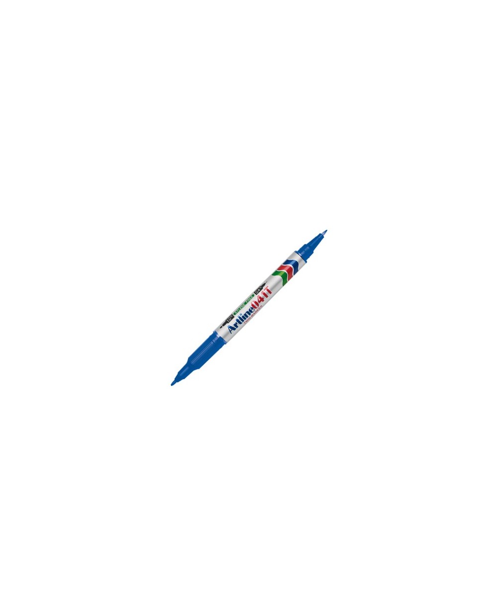 Rotulador artline marcador permanente ek 041t azul doble punta 04 y 10 mm