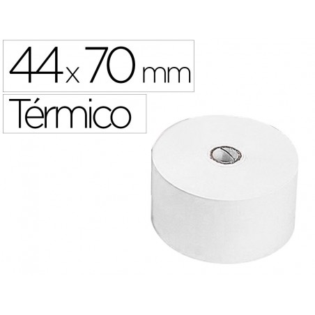 Rollo sumadora termico q connect 44 mm ancho x 70 mm diametro sin bisfenol a