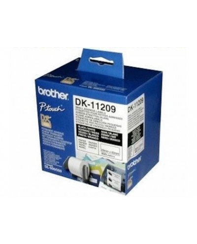 Etiqueta adhesiva brother dk11209 tamano 62x29 mm para impresoras de etiquetas solo 1050 n 1060n 800 etiq 