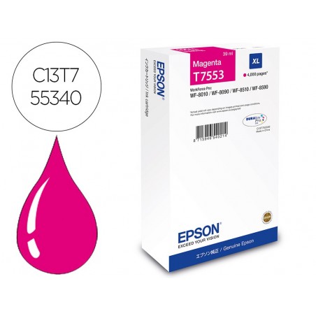 Ink jet epson magenta xl 4000p wf 8xxx