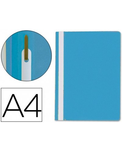 Carpeta dossier fastener plastico q connect din a4 azul