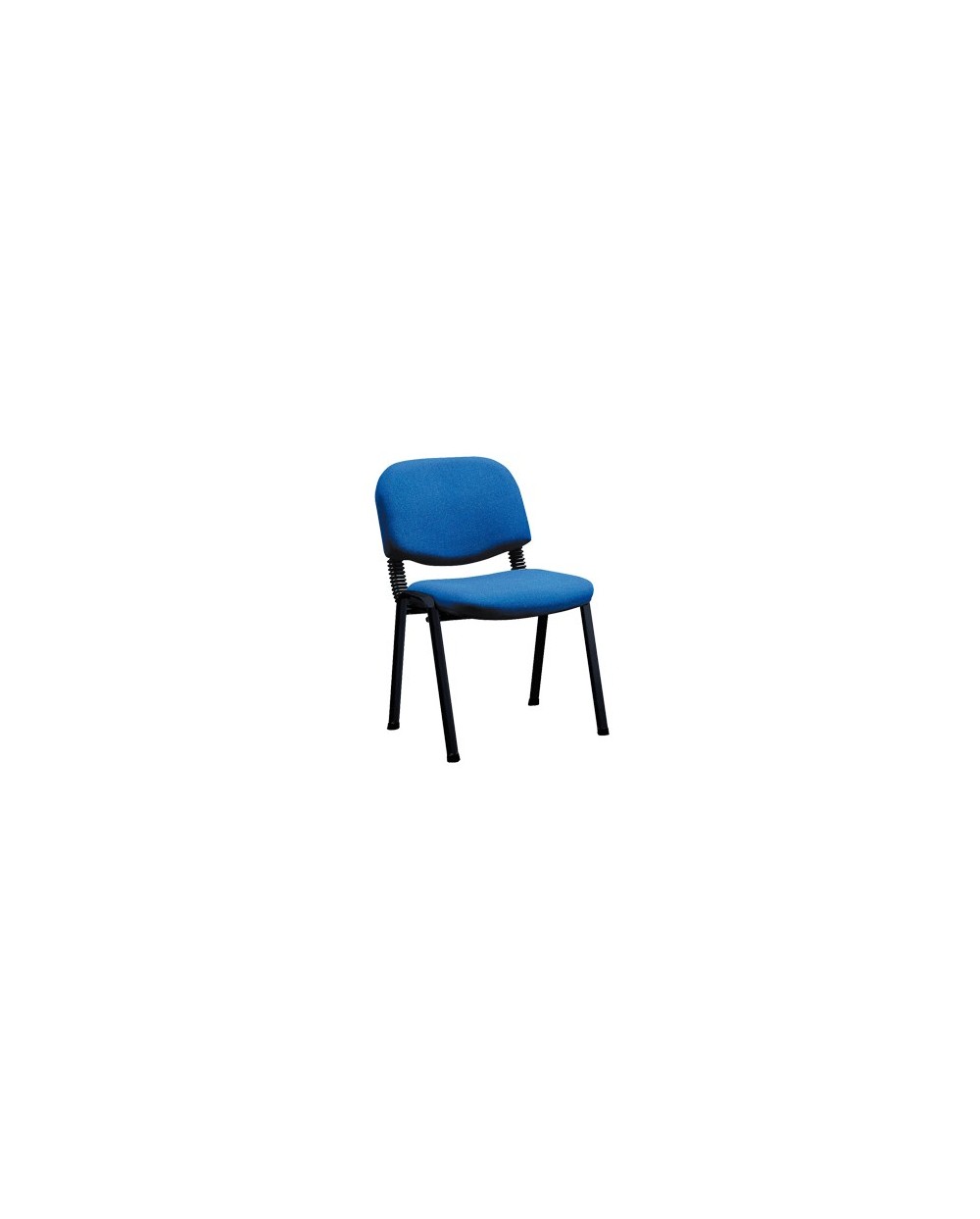 Silla apilable q connect brazos cortos tapizada sin ruedas 910 mm alto 490mm largo440 mm profundidad azul