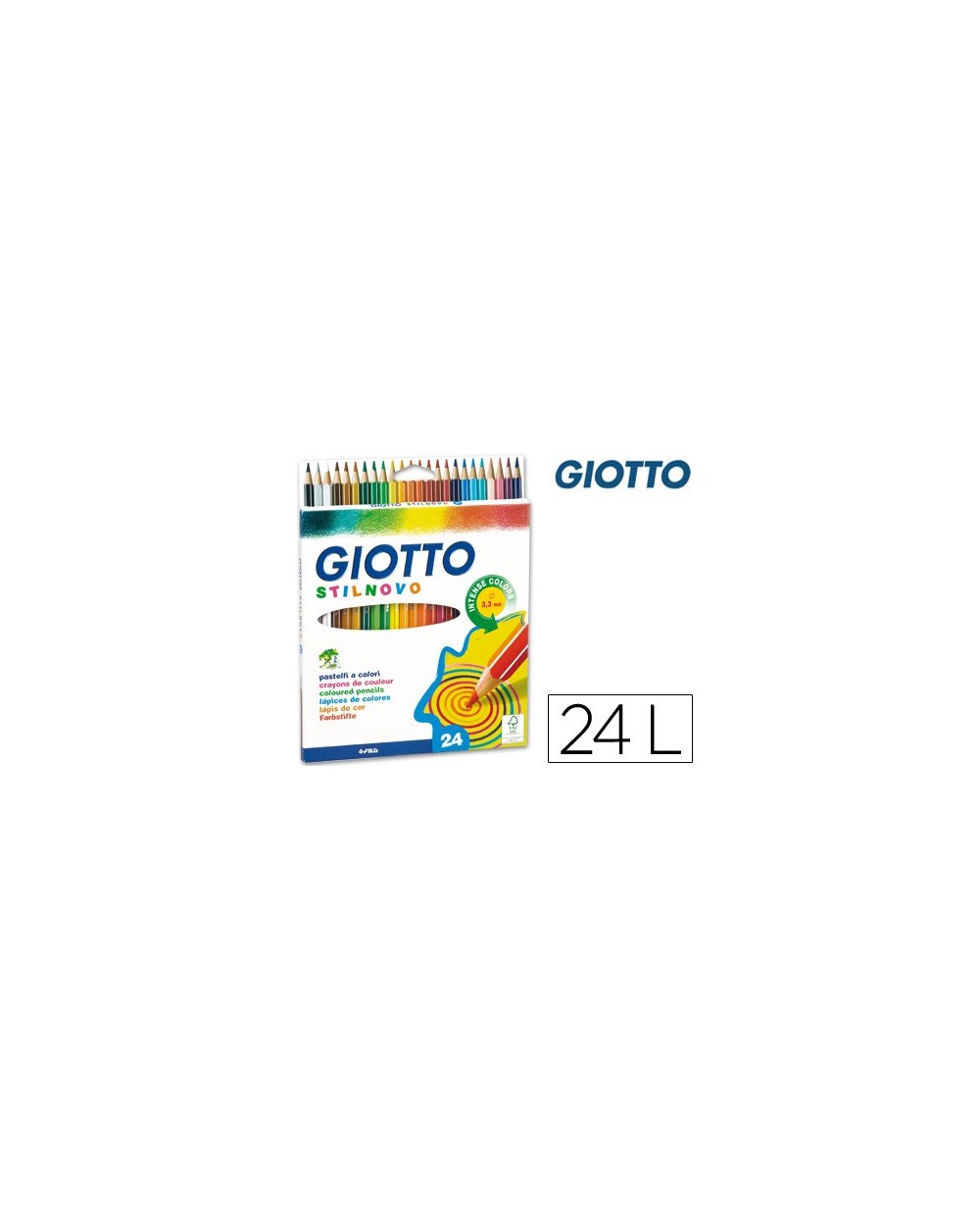 Lapices de colores giotto stilnovo 24 colores unidad