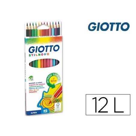 Lapices de colores giotto stilnovo 12 colores unidad