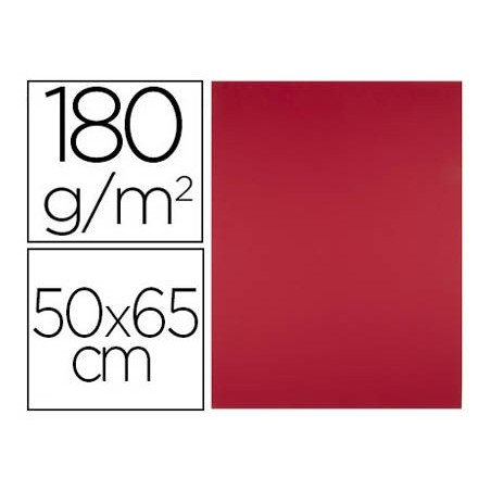 Cartulina liderpapel 50x65 cm 180g m2 rojo navidad