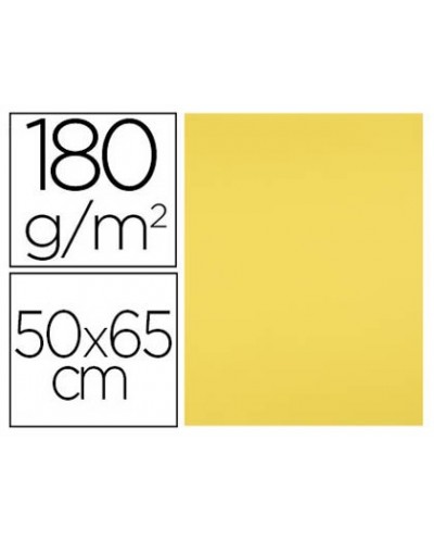 Cartulina liderpapel 50x65 cm 180g m2 amarillo limon
