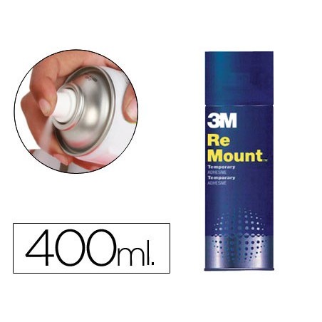 Pegamento scotch spray remoun 400 ml adhesivo reposicionable indefinidamente