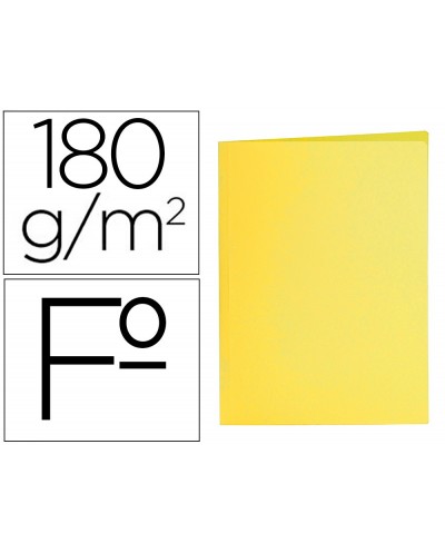 Subcarpeta liderpapel folio amarillo intenso 180g m2