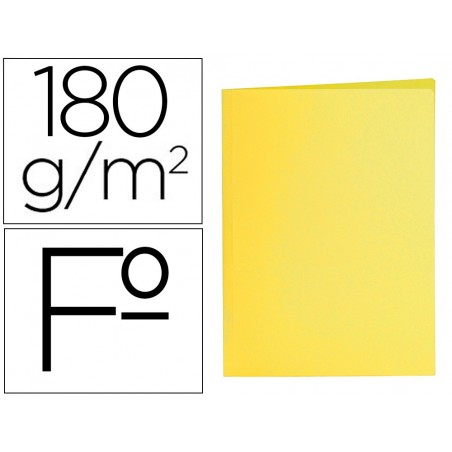 Subcarpeta liderpapel folio amarillo intenso 180g m2