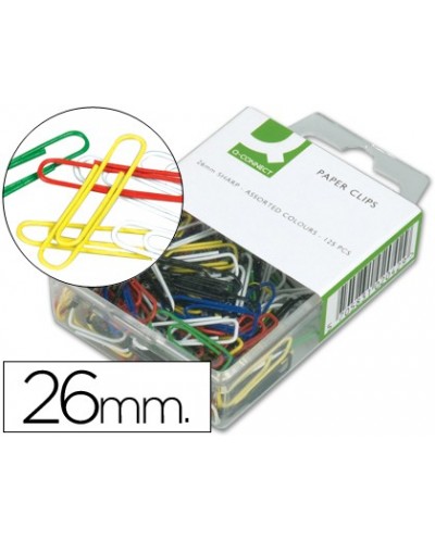 Clips colores q connect 26 mm caja de 125 unidades