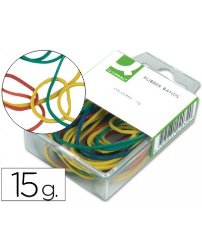 Gomillas elasticas colores q connect caja de 15 gr