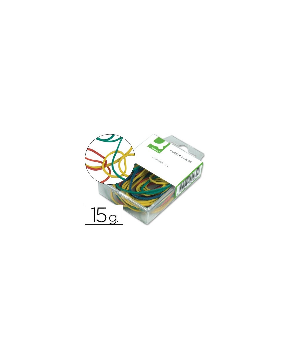 Gomillas elasticas colores q connect caja de 15 gr