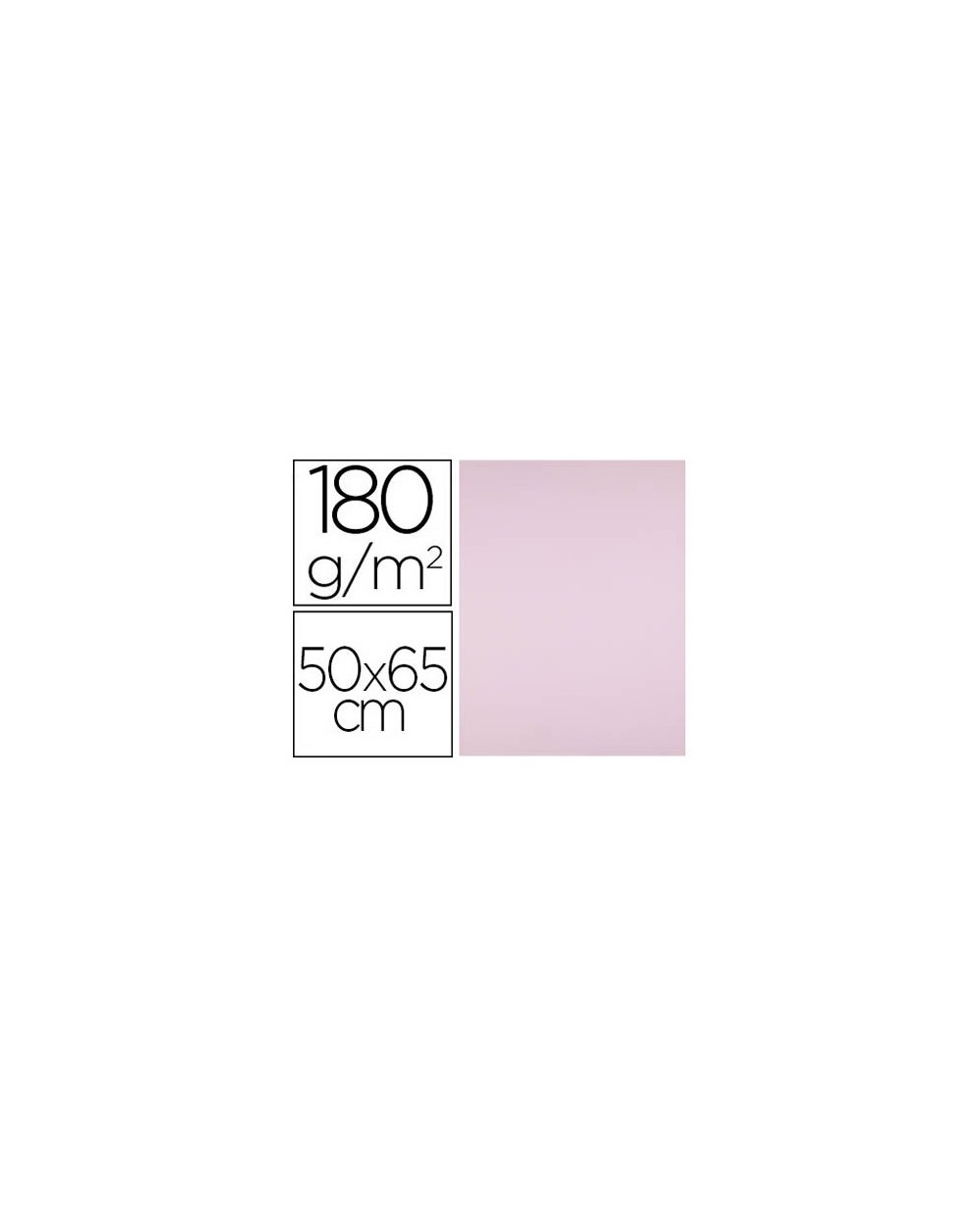 Cartulina liderpapel 50x65 cm 180g m2 rosa