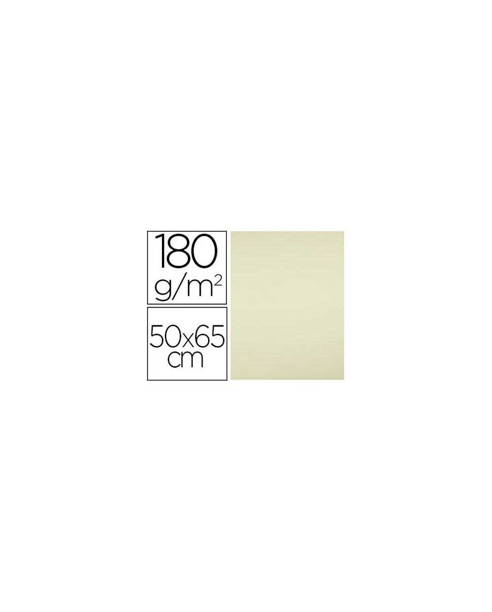 Cartulina liderpapel 50x65 cm 180g m2 amarillo