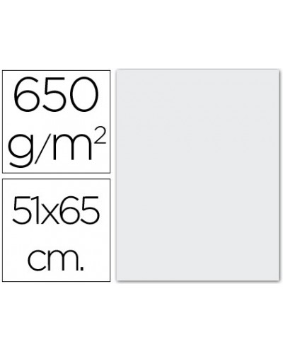 Cartulina extra 51x65 650 gr blanca unidad