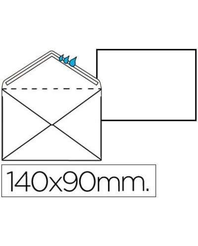 Sobre blanco registro extra 90 x 140 mm caja 100