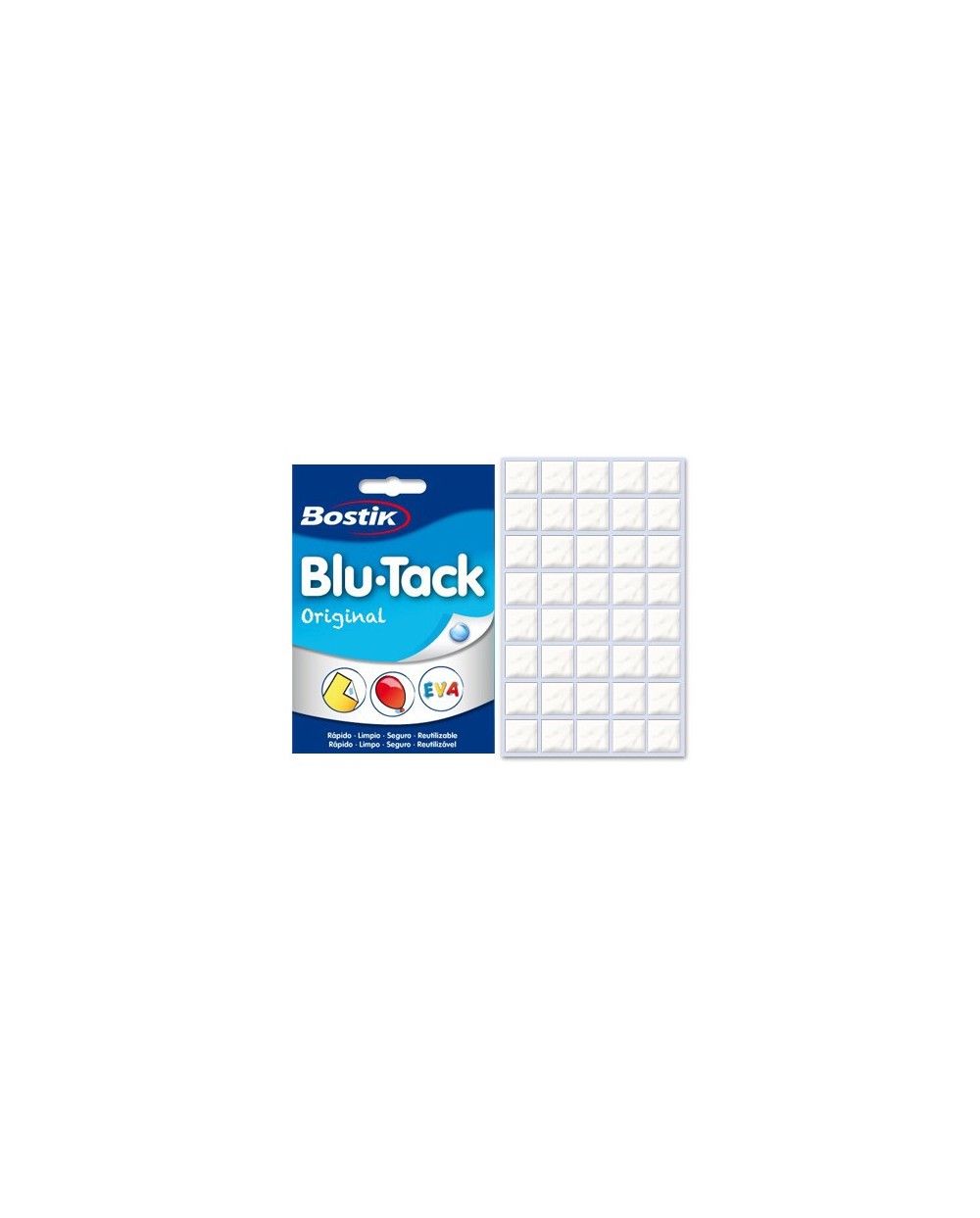 Masilla adhesiva marca Bostik Blu Tack (28034) 