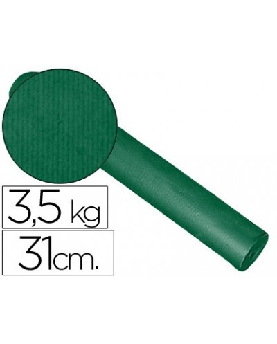 Papel fantasia kraft liso kfc bobina 31 cm 35 kg color verde