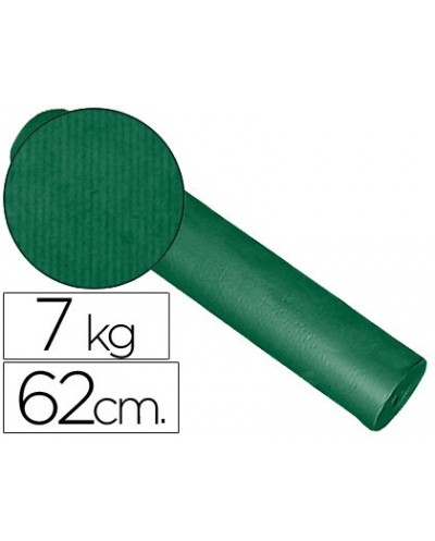 Papel fantasia kraft liso kfc bobina 62 cm 7 kg color verde