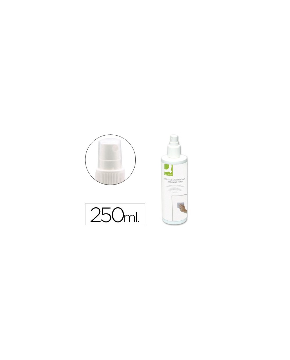Spray q connect limpiador de pizarras blancas bote de 250 ml