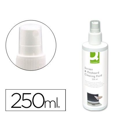 Spray q connect limpiador de pantallas y teclados bote de 250 ml