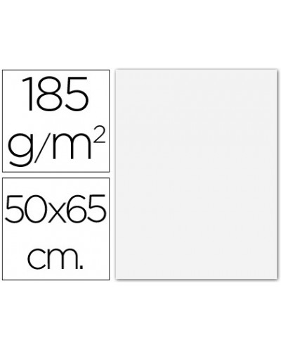 Cartulina guarro blanca 50x65 cm 185 gr