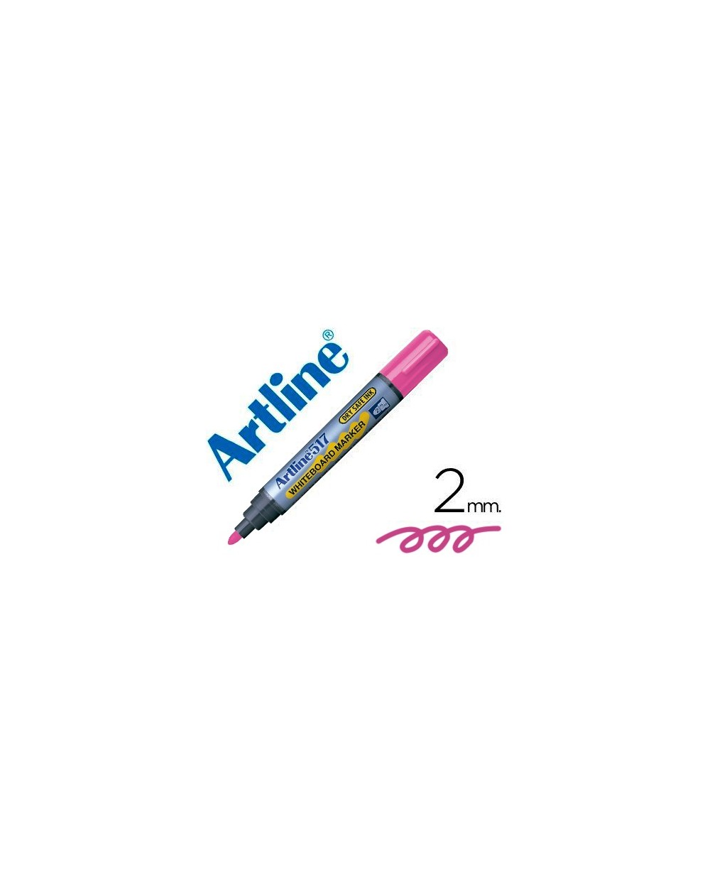 Rotulador artline pizarra ek 517 rosa punta redonda 2 mm tinta de bajo olor