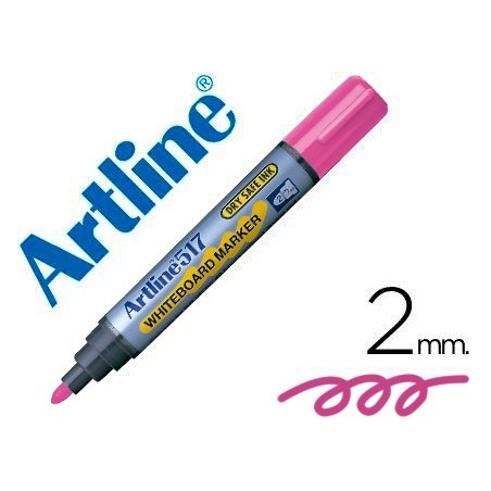 Rotulador artline pizarra ek 517 rosa punta redonda 2 mm tinta de bajo olor