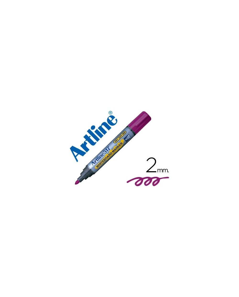 Rotulador artline pizarra ek 517 violeta punta redonda 2 mm tinta de bajo olor