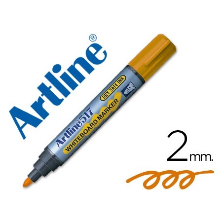 Rotulador artline pizarra ek 517 naranja punta redonda 2 mm tinta de bajo olor