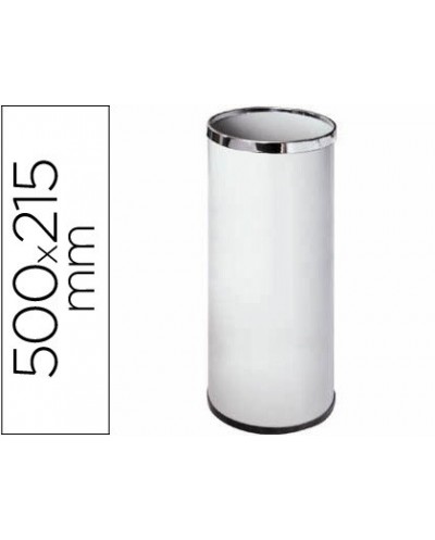 Paraguero metalico 301 blanco medida 50x215 aros cromo