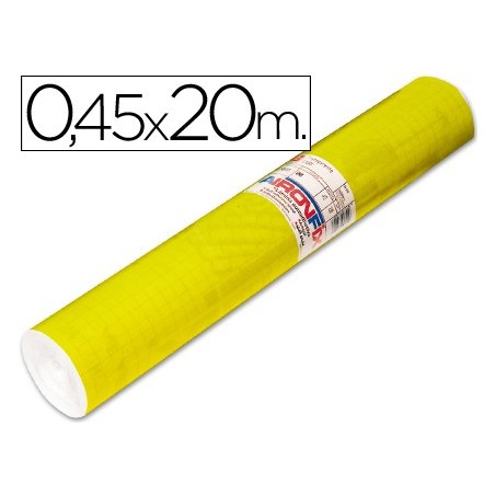 Rollo adhesivo aironfix unicolor amarillo brillo 67007 rollo de 20 mt