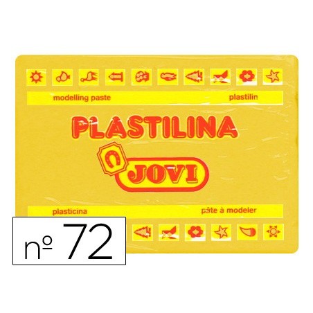 Plastilina jovi 72 amarillo oscuro unidad tamano grande