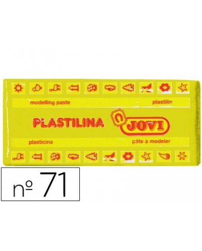 Plastilina jovi 71 amarillo oscuro unidad tamano mediano