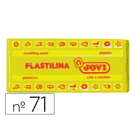 Plastilina jovi 71 amarillo oscuro unidad tamano mediano