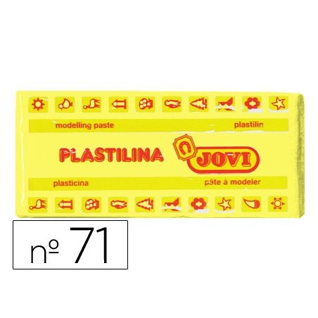 Plastilina jovi 71 amarillo claro unidad tamano mediano