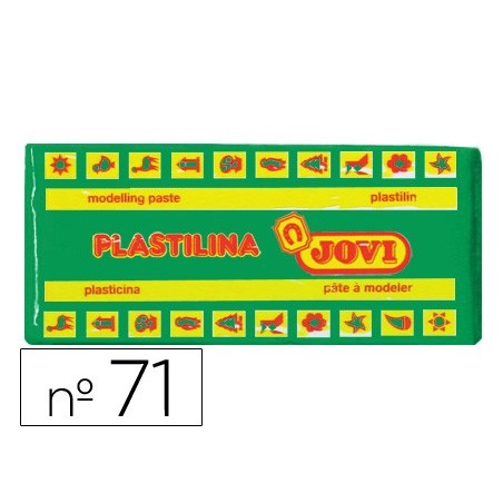 Plastilina jovi 71 verde claro unidad tamano mediano