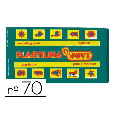 Plastilina jovi 70 verde oscuro unidad tamano pequeno