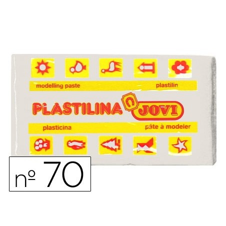 Plastilina jovi 70 blanca unidad tamano pequeno