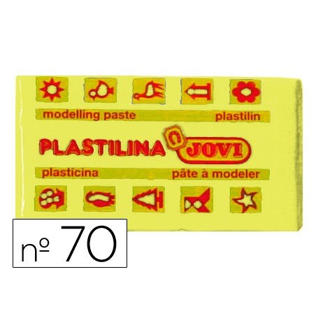 Plastilina jovi 70 amarillo claro unidad tamano pequeno